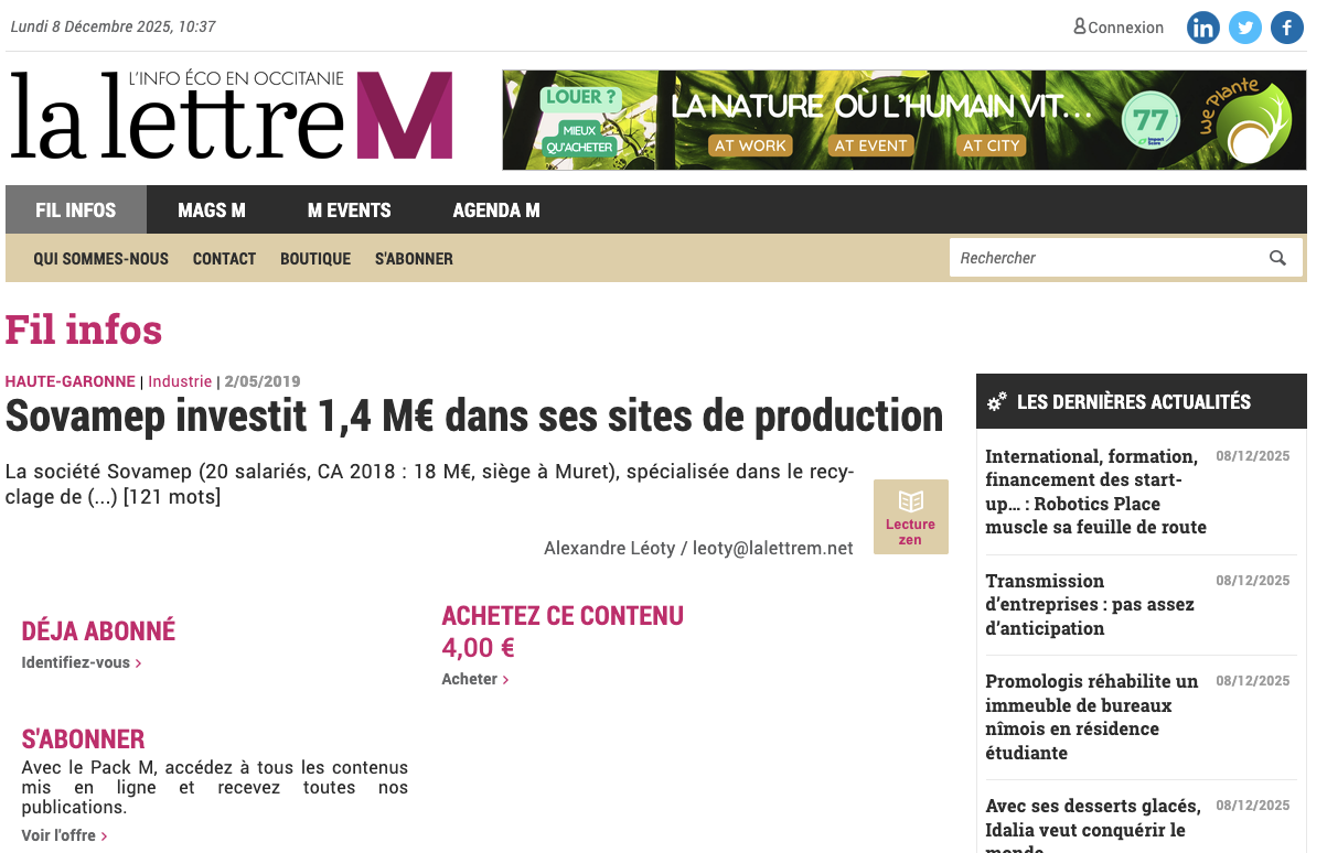 Le Journal des Entreprises